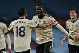 MU menang di markas Aston Villa