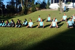 Satria Nusantara Langkat latihan peningkatan imun tubuh di Berastagi