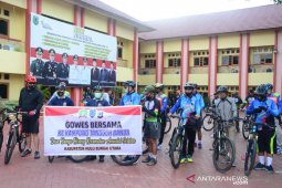Kapolres HSU pimpin gowes ke Kampung TangguhBanua