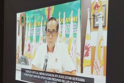KONI Kalsel rapat virtual dengan KONI se-Indonesia terkait peliputan PON