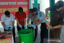 Kejari Singkawang musnahkan barang bukti narkoba