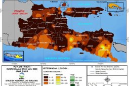 Puncak musim kemarau Jatim diprakirakan Agustus
