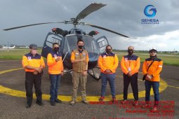 2 helikopter water bommbing bantuan BNPB tiba di Jambi