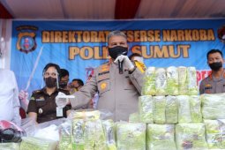 Polda Sumut musnahkan 51,38 kg sabu