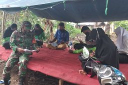 Babinsa Muara Uya pantau proses pembelajaran siswa Desa Binjai