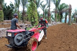 Satgas ke-108 Kodim 1202/Skw bantu petanimembajak tanah