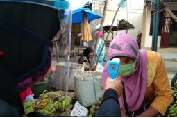 Kesadaran pedagang Sitinjak Tapsel akan protokol kesehatan semakin tinggi