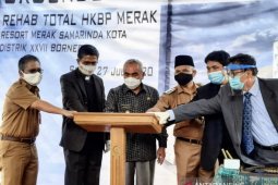 Gereja HKBP Samarinda mulai direhab total