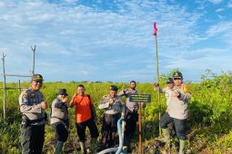 Kapolres Muarojambi cek kesiapan sumur bor untuk cegah karhutla di Kumpeh