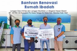 Bank Kalsel peduli rumah ibadah