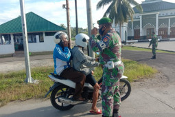 Korem 133/NW  Gorontalo gelar pendisiplinan protokol kesehatan