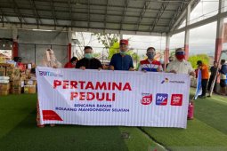Pertamina bantu elpiji untuk dapur umum korban banjir Bolsel