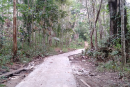 Anggota TMMD 108 berhasil tuntaskan pekerjaan jalan rabat beton