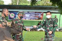 Ungkapan rasa syukur, Kodim 1003 Kandangan sembelih hewan kurban