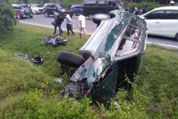 Tiga kendaraan tabrakan di lintas Simalungun - Medan, satu tewas