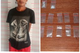 Kepolisian Pangkalan Susu Langkat tangkap pemilik sabu-sabu
