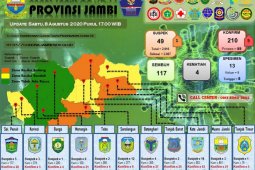 Jumlah pasien COVID-19 Provinsi Jambi bertambah lima orang, dua diantaranya klaster PetroChina