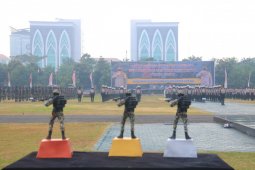 Amankan Pilkada, Polda Jatim gelar lomba peragaan dalmas Sabhara dan wanteror Brimob