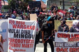 Pekerja seni dan hiburan di Surabaya kembali demo minta Perwali 33/2020 dicabut