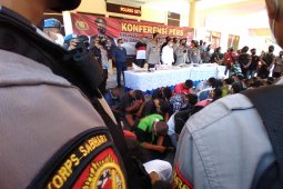 Jadi tersangka, 45 oknum anggota PSHT Situbondo terancam hukuman delapan tahun penjara