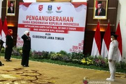 Paskibraka upacara HUT Kemerdekaan RI di Gedung Grahadi hanya tiga orang