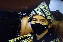 Presiden tiba di Sidang Tahunan MPR kenakan pakaian adat Sabu dari NTT