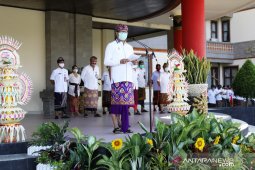 Badung terapkan protokol kesehatan saat upacara peringatan HUT Bali