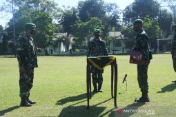 Danrem 133 Gorontalo sambut purna tugas Satgas Pamtas Yonif/713