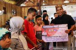 Merah Putih Bersama Pemkab Aceh Barat dan PUPR, bagikan 251 paket sembako