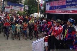 Acara gowes bersama pasangan "JP" Sukses