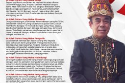 Doa Menag  saat Upacara HUT Ke-75 Kemerdekaan RI di Istana Merdeka