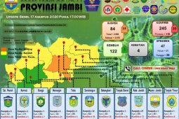 Rekor terbanyak, pasien terkonfirmasi positif COVID-19 Jambi  bertambah 20 orang