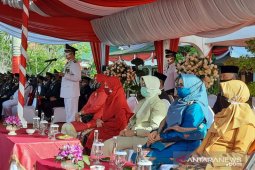 Upacara  HUT RI di Kota Jambi berlangsung khidmat