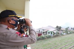 Kapolda pantau aktivitas vulkanik Gunung Sinabung