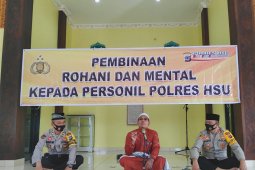 Bentuk kemitraan Polres HSU dengan hadirkan ulama saat Binrohtal