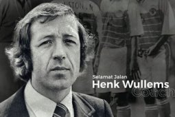 Pelatih legendaris timnas  Indonesia Henk Wullems tutup usia