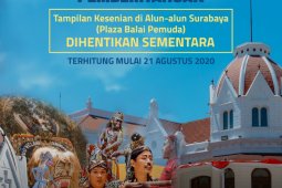 Pertunjukan seni di Alun-Alun Kota Surabaya dievaluasi