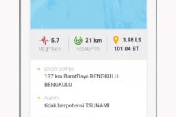 Warga Bengkulu panik rasakan guncangan gempa magnitudo 5,7