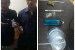 Polsek Selesai tangkap dua pemakai sabu-sabu