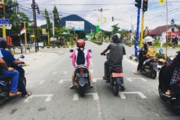 Dishub Singkawang buat marka "social distancing"
