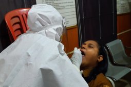 Pegawai Disdukcapil Pemkot Ambon jalani tes usap