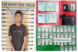 Polisi bekuk pemilik 34 bungkus sabu di Tebing Tinggi