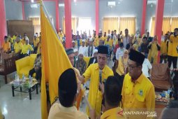 Secara aklamasi, Aswin Parinduri kembali terpilih jadi Ketua Golkar Madina