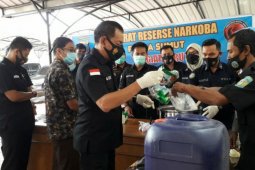 Polda Sumut musnahkan barang bukti sabu-sabu 3.524 gram