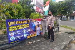 Polres Bangka pasang puluhan spanduk