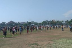 Warga binaan Lapas Surabaya diajak berolahraga untuk tingkatkan imunitas