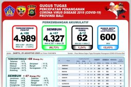 86,73 persen pasien positif COVID-19 di Bali sudah sembuh