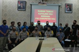 Silaturrahmi Kapolres dengan PWI dan wartawan