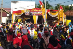 Pecinta gowes ikut Fun Bike Millenial di Kota  Jambi Seberang