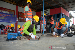 Pelatihan jasa kontruksi warga binaan lapas Lhoknga